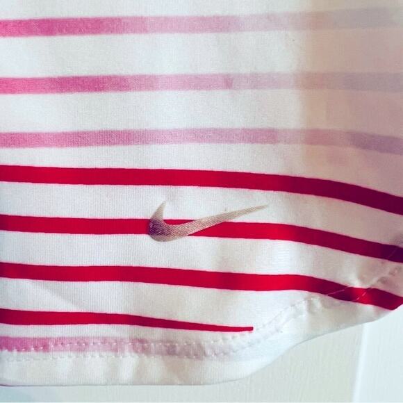 Nike Golf Polo Tour Performance Dri Fit Pink, Purple, and White- Size Medium - Picture 4 of 7